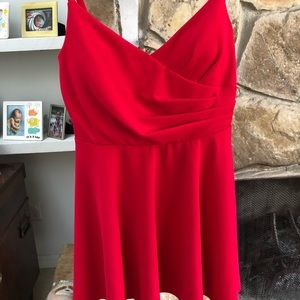 Red cocktail hour dress